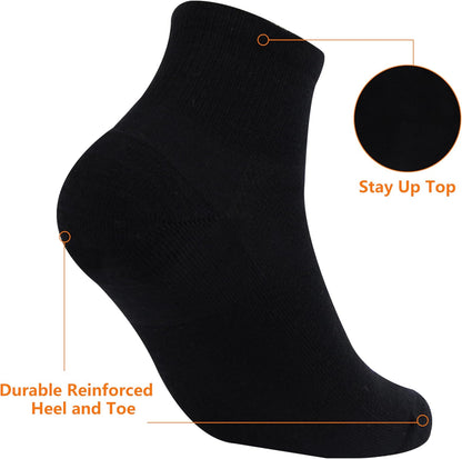 Merino Wool Ankle Socks, Men'S Women'S 90% Wool Athletic Thin Running Moisture Wicking Socks, 3 Pairs